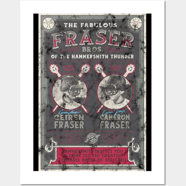 The Outer Worlds Fabulous Fraser Bros Tossball Poster Wall Art by StebopDesigns